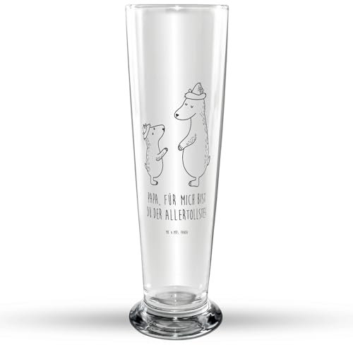 Mr. & Mrs. Panda Bierglas Bären mit Hut - Geschenk, Vatertag, Opa, Vater, Bierkrug, Papa, Bier Glas, Vorbild, Familie, Bier Krug, Lieblingsmensch,