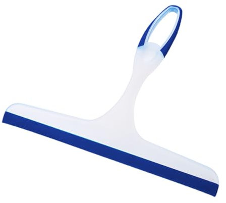 VAEIORP 1 Pcs Raclette de Douche Raclette Salle de Bain et Douche Raclette Vitre Miroir Douche Plastique Raclettes Nettoyeur de Vitres pour Miroir Salle de Bains Fenêtre Sol Verre Bleu