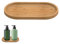 Bamboo Soap Dishes Dispensers Bathroom Oval Countertop Tray & Dispenser Tray Kitchen Holders Bamboo Tea Serving Tray Dresser Jewelry Ring Dish, Tray for Tea, Fruit, Snacks, Cakes Home Decor