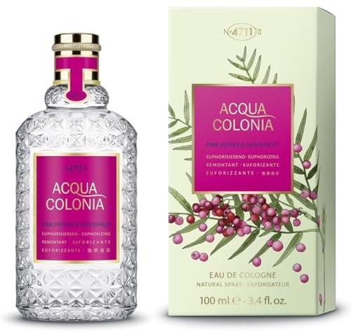4711 Acqua Colonia® Pink Pepper & Pompelmo | Eau de Cologne – Euforizzante – Benessere per i sensi | 100 ml Spray naturale