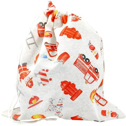 Bubabù Turnbeutel für Kindergarten, Kindergarten, Kindergarten, Kindergarten, Sport, feuerwehr, cm 50x60