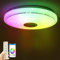 Hopelit LED Deckenleuchte Dimmbar mit Bluetooth Lautsprecher Fernbedienung, RGB Farbwechsel Deckenleuchte Synchronisiert mit Musik, LED Deckenlampe App-Steuerung Für Badezimmer, Wohnzimmer