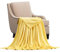 STGAO Tagesdecke 90 x 110 cm Viele Farben Warm Wohndecke Leichte Bequeme für Sofa Couch Bett, Gelb