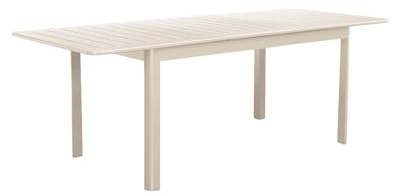 sweeek - Ausziehbarer Gartentisch aus Aluminium, 8 Plätze, 173/236,5 x 100 x 75 cm - Seattle