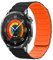 Hinnwer Correa 22mm Compatibles con Huawei Watch 5 46mm/GT 5/GT 5 Pro/GT 4/4 46mm, Doble Magnética Silicona Pulsera Deportivo para Huawei Watch 4 Pro 48mm Negro Naranja
