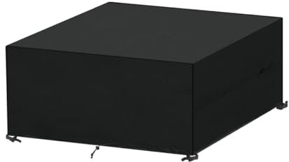 SanGlory Housse Salon de Jardin, 200x150x74cm Housse de Table Jardin, 420D Tissu Oxford Housse de Protection Meubles Exterieur Bâche Protection Table de Jardin Imperméable, Coupe-Vent, Anti-UV