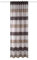 BB-Toy-Trades Fertigschal mit Kräuselband Kombibandschal Gardine Vorhang Fenstergardine gestreift 1 Stück Weiss, Braun, Beige Halbtransparent Querstreifen BxH: 140 x 245 cm