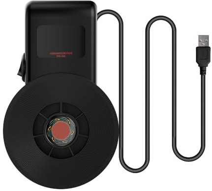 DONGKER USB Aquarium Lüfter, Wandmontierter Aquarium Wasserkühler, 2 Einstellbarer Windgeschwindigkeiten, geräuscharm Tank Kühler für 200 l, bis zu 8 mm dickes Süßwasser-Salzwasserbecken