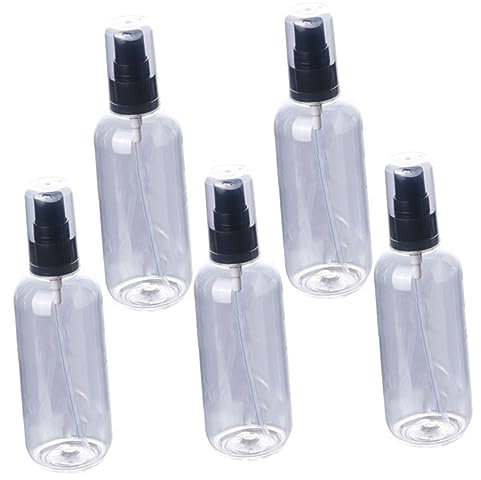 Baluue 5pcs Refillable Hair Spray Bottle Leakproof Small Mist Sprayer for Outdoor Indoor Use
