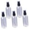 Baluue 50ml Empty Spray Bottles Black Pump 5 Pack for Refilling Cosmetics Essential Oils