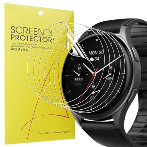 Blueshaweu Schutzfolie Kompatibel für Hama Smartwatch 8900 1,43, HD klar Flexible TPU Displayschutzfolie [3 Stück] für Hama Smartwatch 8900 (für Hama Smartwatch 8900 1,43)