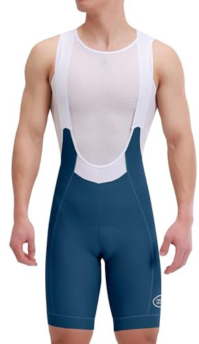 INBIKE Salopette Ciclismo Uomo con Fondello 3D, Pantaloni Ciclismo, Salopette Bici da Strada Pantaloncini MTB Traspirante Asciugatura Rapida Abbigliamento Ciclismo Estivi