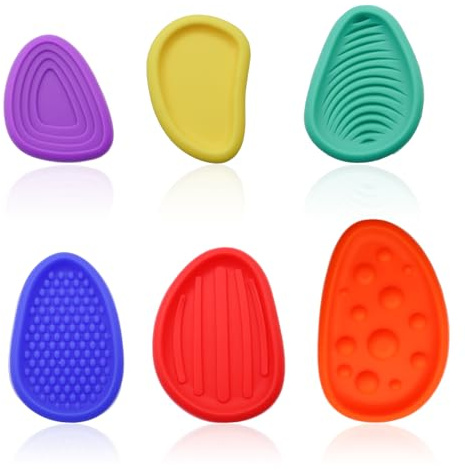 OMJMYY 12 Stück Fidget Toys Sensory Stones Emotional Beruhigendes Spielzeug Sensorik Steine Stressabbau Spielzeug Sensorische Stone Stressberuhigendes Sensory Toys für Kinder Erwachsene
