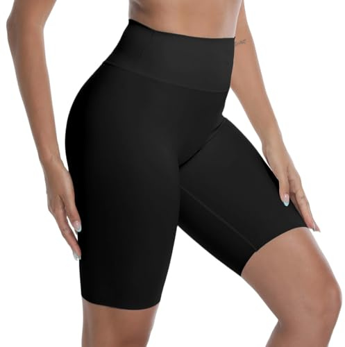 Towintec Short De Sport pour Femmes Taille Haute Collants Confort D'ÉTÉ Anti Frottement Cuisse Sportswear Push Up Leggings Courts pour Cyclist Yoga Course À Pied Fitness Fitness Gym Pilates