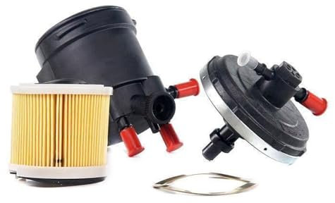 Partsline Boitier de Filtre à gasoil carburant complet avec support compatible avec moteurs 2.0 & 2.2 HDi ou JTD équivalent à 190169, 96285852
