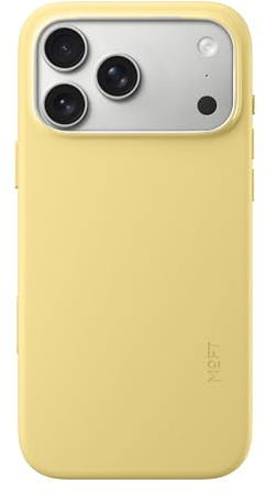 MOFT für iPhone 17 Pro Max Hülle, MOVAS Vegane Ledertasche Magnetische Hülle, Weicher Anschlag, Farberhaltung, Fleckenresistent, Leicht zu Reinigen, Panna Cotta