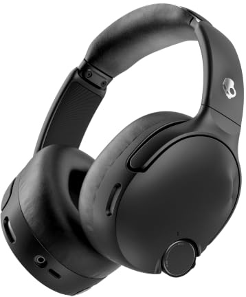 Skullcandy Crusher 1080 ANC Headphones with Sound by Bose - True Black | Refined Crusher Bass, Over-Ear, Adaptive Active Noise Cancelling, Bose SpeechClarity, Spatial Audio, All-Day Comfort, Travel