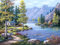 CaptainCrafts Malen nach Zahlen Erwachsene, DIY Ölmalerei Malen nach Zahlen Enthält Leinwand Pinsel und Pigmente Warme Geschenke Haus Dekor 16X20 zoll (Ohne Rahmen, Landschaft mit Bergen und Flüssen)