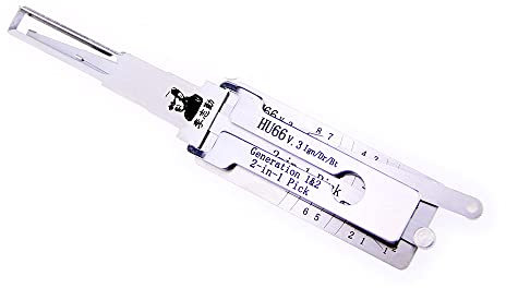 TPM Go HU66 v3 2-in-1-Schlüsselwerkzeug, Autoschlüsselleser, Dietrich-Decoder für Auto, Silber
