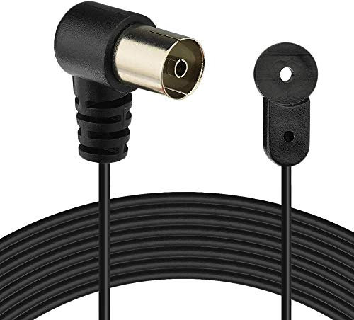 Bingfu Antenna Radio FM Interni Filo Cavo Antenna HiFi 75 ohm con Adattatore Femmina TV per HiFi Sintonizzatore Stereo Radio AM/FM