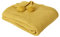 DREAMSCENE Chunky Knit Werfen Große gestrickte Starke warme Pom Pom Sofa Bett Decke - Senf-Gelb-Ocker, 150 x 180cm