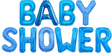 Toyland® 16 Baby Shower Balloons - Air Fill Only (Blue)