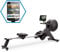 Capital Sports Stream M2 Rudermaschine Rudergerät Rowing Machine, kombinierter Luft- & Magnetwiderstand, hocheffizientes Training, 16-stufiger Magnetwiderstand, Aluminium-Doppel-Gleitbahn, schwarz