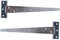 Vetrineinrete® Set 2 cerniere a T cerniera a croce in acciaio per porta finestra con viti per il fissaggio 200 mm E12