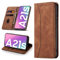 Leaisan Handyhülle für Samsung Galaxy A21S Hülle Premium Leder Flip Klappbare Stoßfeste Magnetische [Standfunktion] [Kartenfächern] Schutzhülle für Samsung Galaxy A21S Tasche - Braun