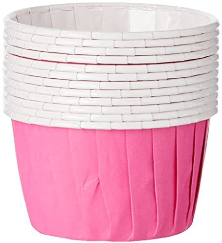 Baked with Love Hot Pink Baking Cups, Cupcake Cases, Greaseproof Baking Cases, Hot Pink - Pack of 12