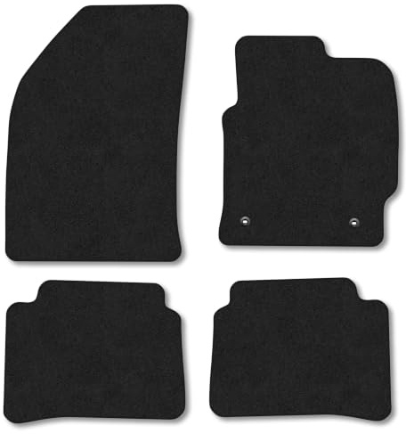 Fits Toyota Corolla (2019+) Carpet Car Floor Mats | Tailored Fit Carpet Floor Mats non Slip Grey Trim Full Coverage Compatible Accessory Front Rear Anti Slip Granulated Backing