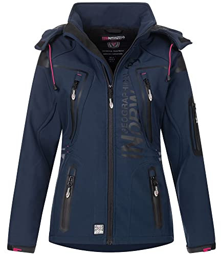 Geographical Norway Damen Softshell Jacke Tislande Navy XL