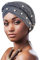 DRESHOW 1 Stück Afrikanischer Damen Turban Geflecht Kopfbedeckung Kopftücher Chemo Kappe Vorgebunden Beanie Mütze Kopfwickel Schlafmütze
