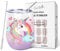 NymphFable 350ml Licorne Mug Isotherme de Voyage Travel Mug Thermos Cafe Double Paroi Tasse Thermos