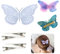 KyeeaDIY 1 Butterfly Hairpin Resin Mold 4pcs Metal Hair Barrettes DIY Hair Clip Silicone Mould Headdress Hair Pin Epoxy Casting Moulds Girl Women Jewelry Making Supplies 9.5x5.5cm