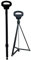 ZJIEX Faltbar Gehstock Mit Sitz, Leicht Spazierstock Wanderstock, Tragbare Krücke Gehhilfe 3 Beine, Belastbar Bis 150 Kg, Mit Reisetasche (Color : Black)
