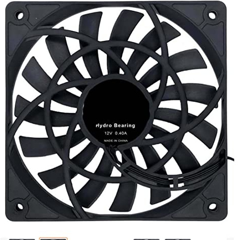 GANMEI Mute 120mm 12cm PWM Cooling Fan Slim 12mm,New 120X120X12mm DC 12V 0.20A 1400RPM Computer PC Case Chassis Quiet