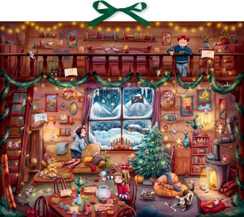 Zettel-Adventskalender – Aufregende Winterferien in den Bergen: 24 spannende Winterrätsel und -geschichten