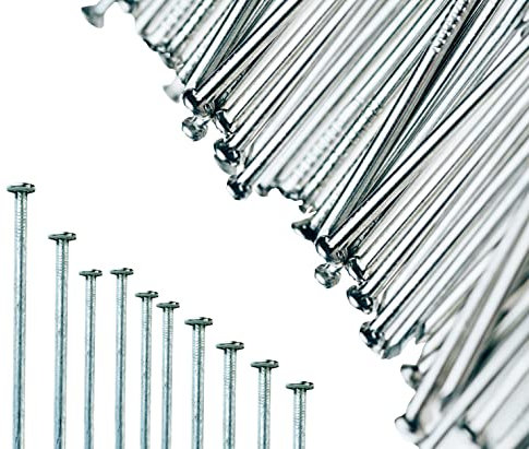 Stahlnägel, Baunägel, Nagel Verzinkt, Drahtstifte drahtnägel, Senkkopfnägel, Holznägel 3 x 70 mm 1, 1,0 kg