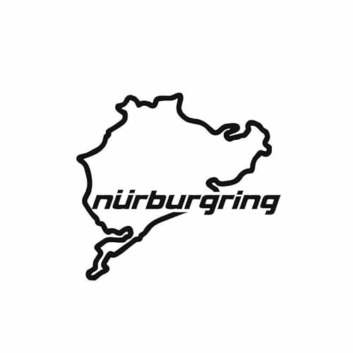 FAiruo Persönlichkeit Racing Road Racing Nürburgring Lustige Aufkleber und Abziehbilder Vinyl-Aufkleber auf Auto-Styling Auf Autofenster Laptop auftragen (Farbe: A, Größe: 30 cm)