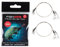 FISHZONE - 6 (2 packs of 3) 7-Strand 35cm Steel Wire Spin Traces with Rolling Swivel - 18lb 24lb 34lb 46lb - For Making Predatory Fishing Rigs (18lb - Length 35cm - #4 Swivel)