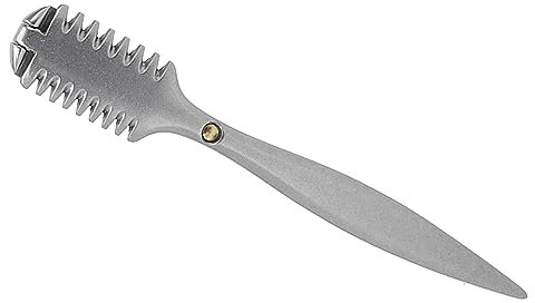 Double Sided Metal Hair Cutting Comb, Manual Hair Thinning Comb for Barber & Salon