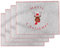 KAMACA 4er Set Tischsets/Platzsets Platzmatten Rentier aus Filz abwaschbar & rutschfest Eyecatcher für Winter Advent Weihnachten Größe 30x40 cm (4er Set Filz Rentier GRAU)