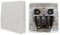 45A Cooker Connection Unit - 45 Amp Cable Plate for upto 10mm2 Cable - White Rounded Corners