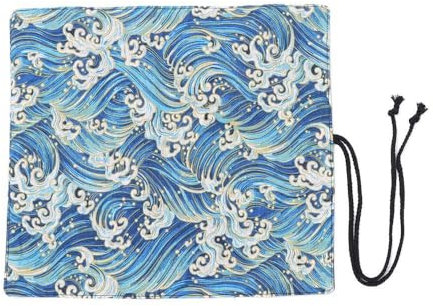 YYlingx 20 Slots Artist Paint Brush Roll Up Bag Holder, Artist Canvas Roll Pouch Bag Makeup Brushes Case Organizer Without Brushes (No Brush)