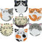 VITEVER Diamond Painting Untersetzer Mit Halter, Diamant-Untersetzer Kunst-Kits für Anfänger, Kinder, Erwachsene kleine Diamant-Malerei Craft Supplies (Katzen 6 Stück)