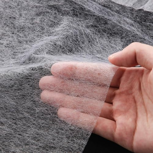 TFG Iron On Fusible Interfacing Double Sided Adhesive Fabric 150cm x 100cm Wonder Web 25gsm White