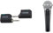 BOSS Wl - 20 Compact Wireless Instrument System, Plug and Play Wireless Systems & Shure SM58-LC Cardioid Dynamic Vocal Microphone with Pneumatic Shock Mount, Spherical Mesh Grille
