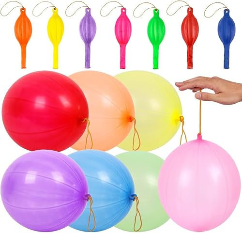 30 Stanzballons, Neonballons, 12 Farben ZufäLlig Sortiert, Perfekt FüR Geburtstagsfeiern, SpielpartyzubehöR, Hochzeiten, Spaß Im Freien Oder Drinnen,Partygeschenke