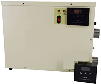 Whirlpool-Heizung Elektrischer digitaler Warmwasserbereiter Thermostat 9 kW Temperaturregelung extremer Geschwindigkeit Erwärmen Hochtemperaturschutz for Badewanne und Spa Effiziente Heizröhre